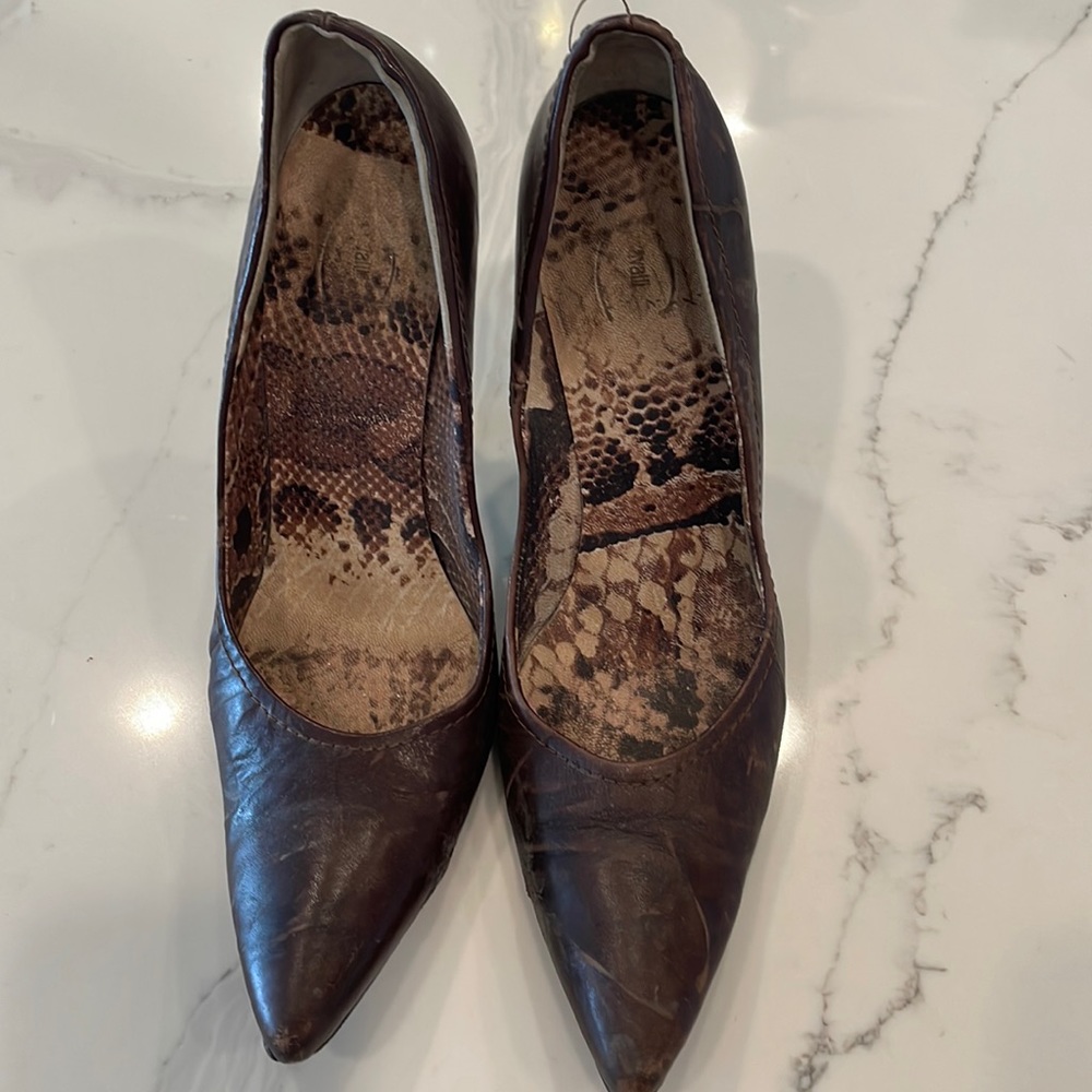 Roberto Cavalli Brown Leather Pumps Size 39 - used condition